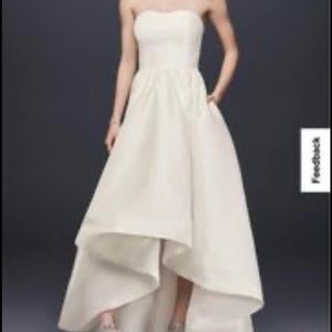 Mikado ivory wedding dress